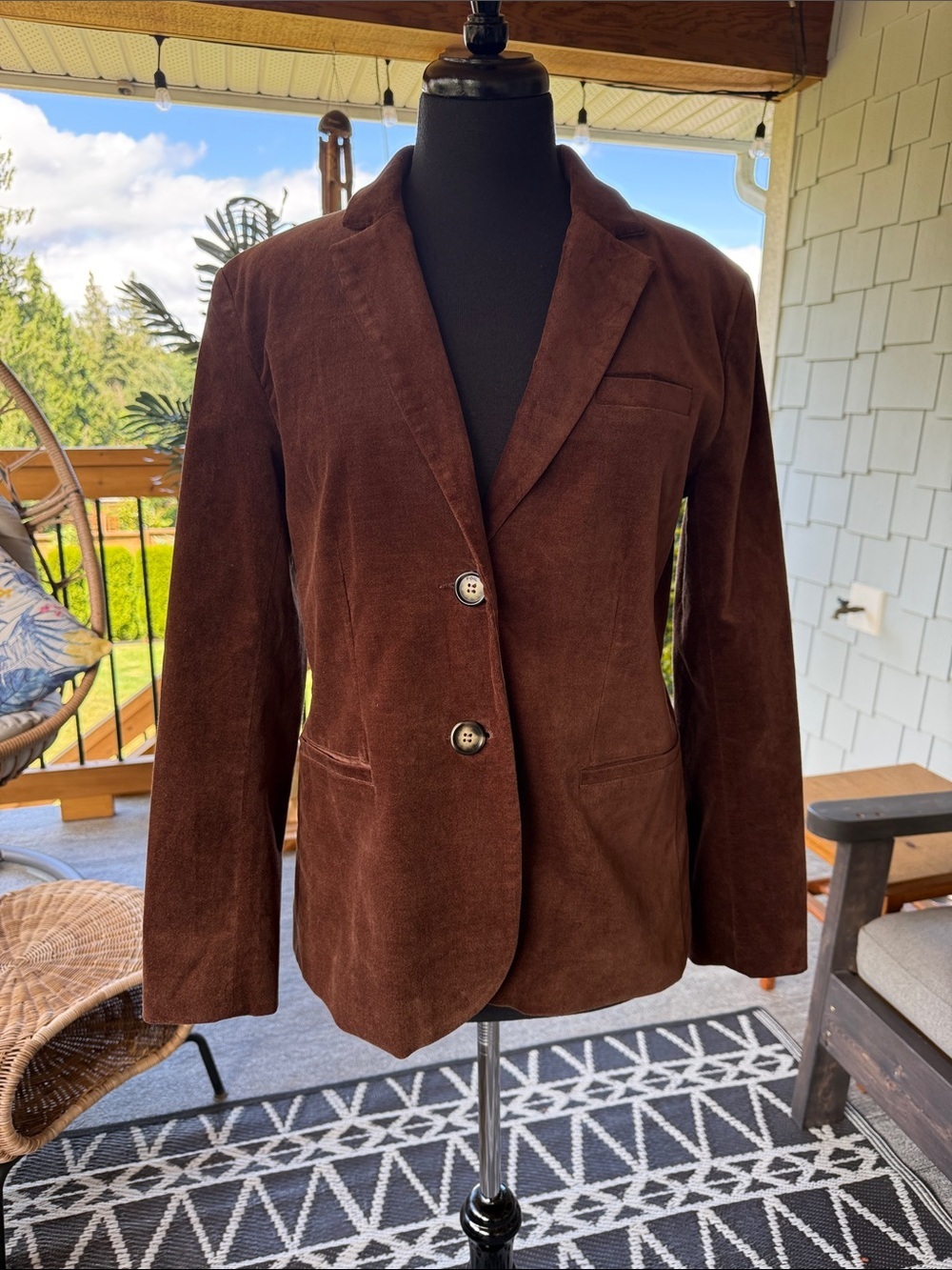 Foil | Chocolate Brown Blazer
